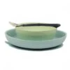NATTOU Coffret Repas Silicone Lapidou Vert Et Bleu Eau -NATTOU Magasin jo056176773