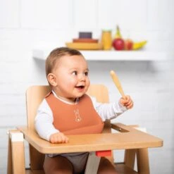NATTOU Bavoir En Silicone Lapidou Terracotta -NATTOU Magasin jo057177060 3