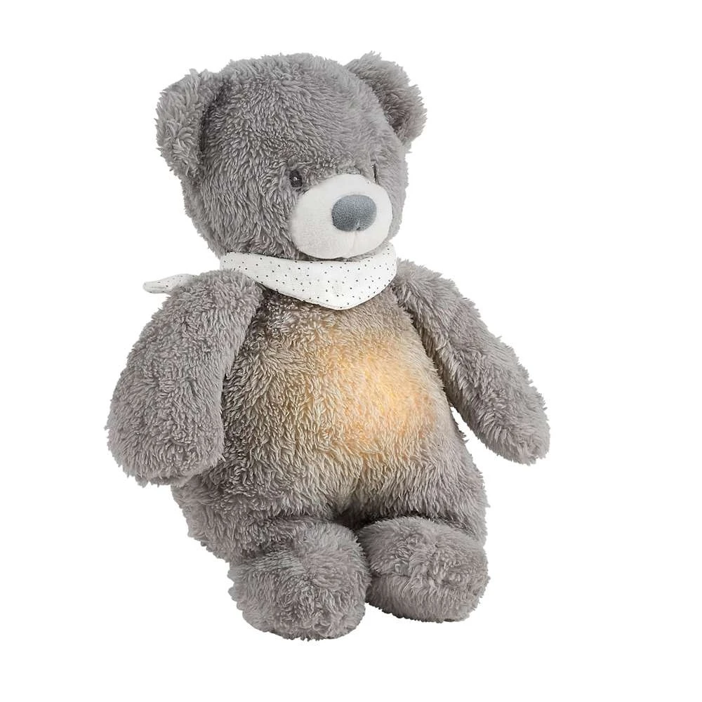 NATTOU Sleepy Veilleuse Peluche Ours Gris - Lapidou 3 NATTOU Sleepy Veilleuse Peluche Ours Gris - Lapidou