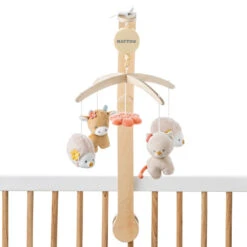 Mobile Musical En Bois NATTOU Mila, Lana Et Zoë