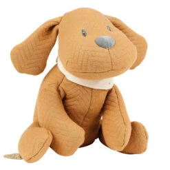 Peluche Chien Caramel Jacquard NATTOU Charlie