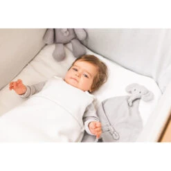 Gigoteuse Jacquard 70cm NATTOU Tembo Blanc -NATTOU Magasin tem sac nid jacquard 2